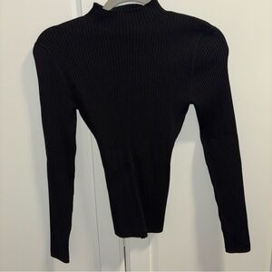 Aritzia turtle neck open back top